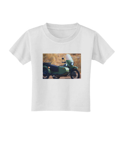 Sidecar Motorcycle Photo Toddler T-Shirt-Toddler T-Shirt-TooLoud-White-2T-Davson Sales