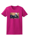 Sidecar Motorcycle Photo Womens Dark T-Shirt-TooLoud-Hot-Pink-Small-Davson Sales