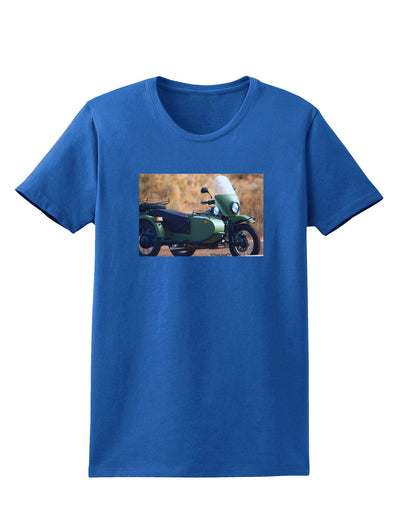 Sidecar Motorcycle Photo Womens Dark T-Shirt-TooLoud-Royal-Blue-X-Small-Davson Sales