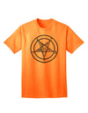 Sigil of Baphomet Adult T-Shirt-Mens T-Shirt-TooLoud-Neon-Orange-Small-Davson Sales