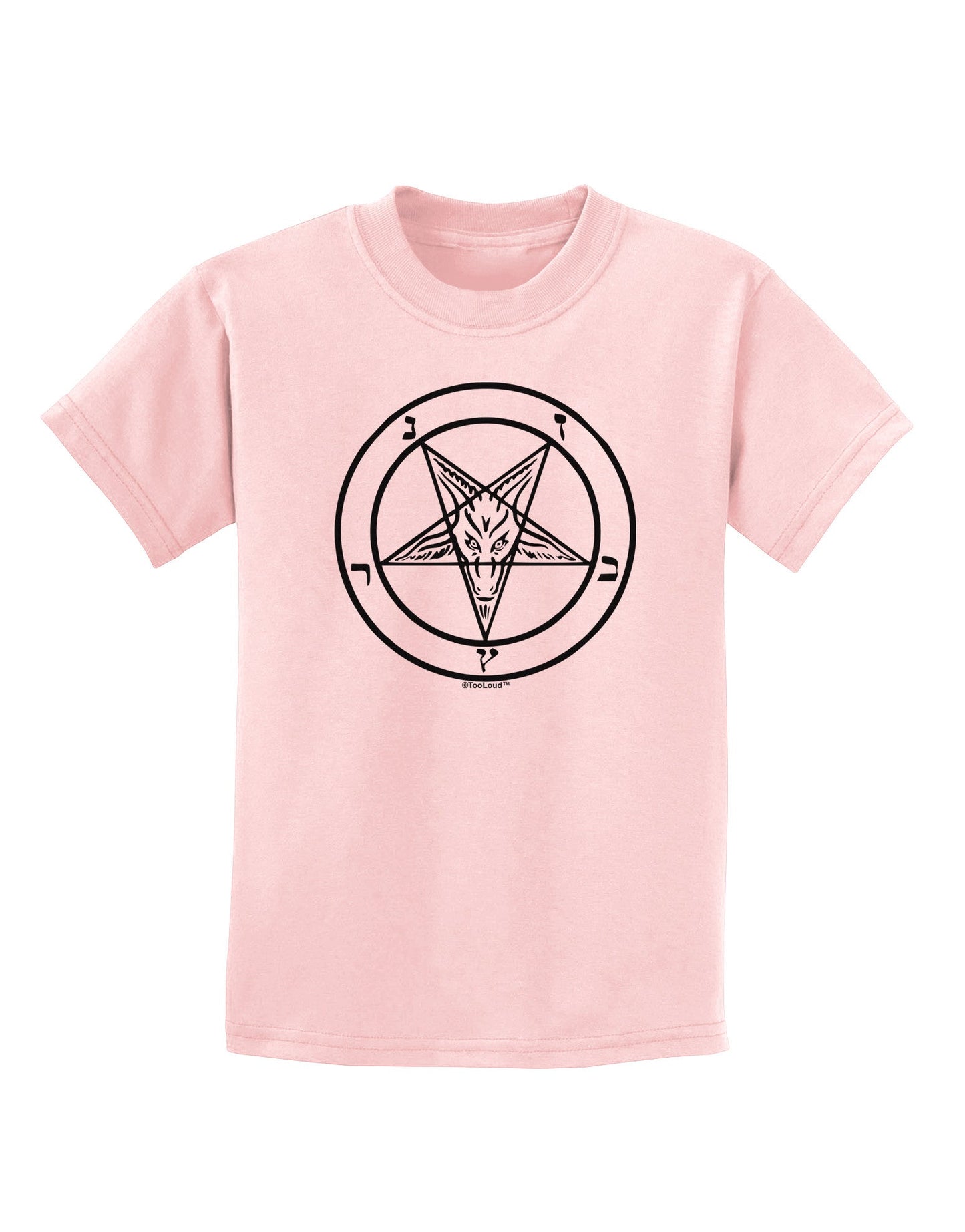 Sigil of Baphomet Childrens T-Shirt-Childrens T-Shirt-TooLoud-PalePink-X-Small-Davson Sales