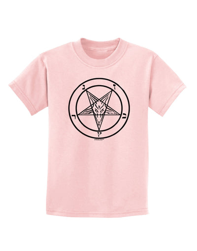 Sigil of Baphomet Childrens T-Shirt-Childrens T-Shirt-TooLoud-PalePink-X-Small-Davson Sales