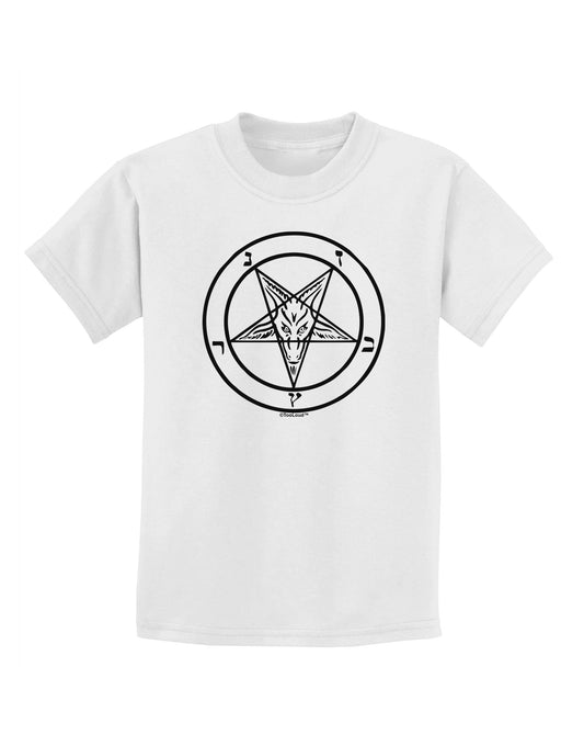 Sigil of Baphomet Childrens T-Shirt-Childrens T-Shirt-TooLoud-White-X-Small-Davson Sales