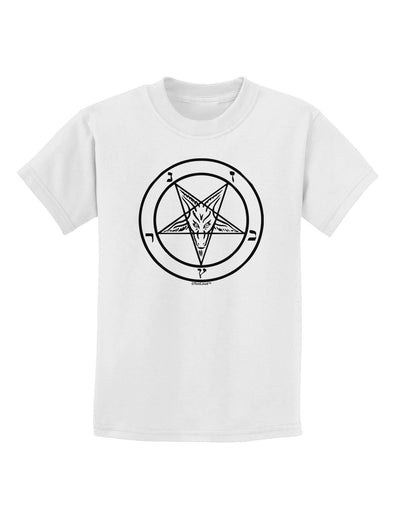 Sigil of Baphomet Childrens T-Shirt-Childrens T-Shirt-TooLoud-White-X-Small-Davson Sales