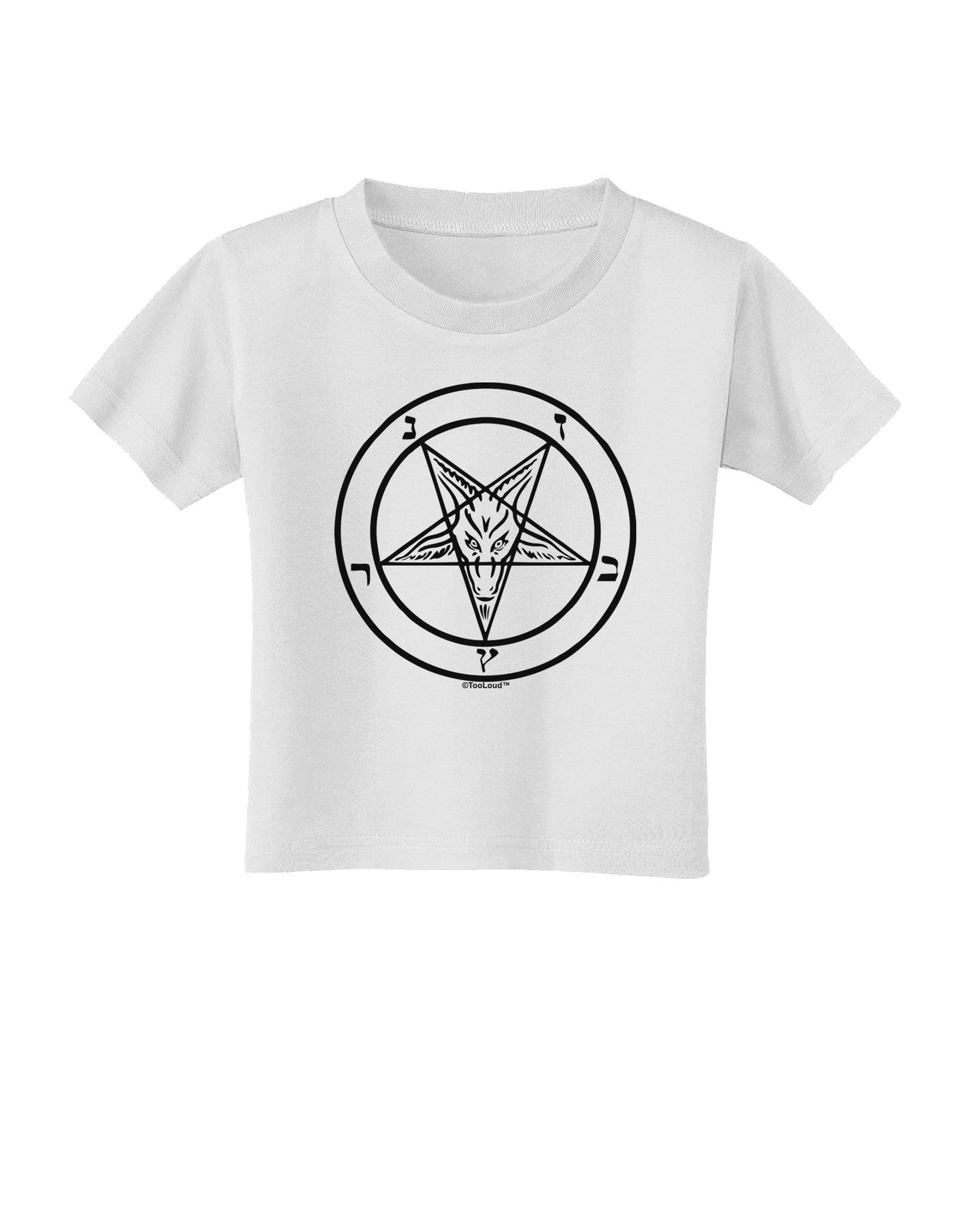 Sigil of Baphomet Toddler T-Shirt-Toddler T-Shirt-TooLoud-White-2T-Davson Sales