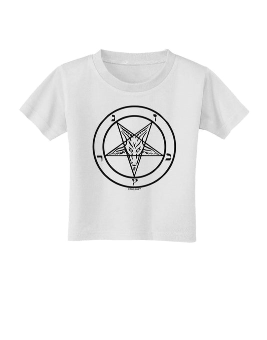 Sigil of Baphomet Toddler T-Shirt-Toddler T-Shirt-TooLoud-White-2T-Davson Sales