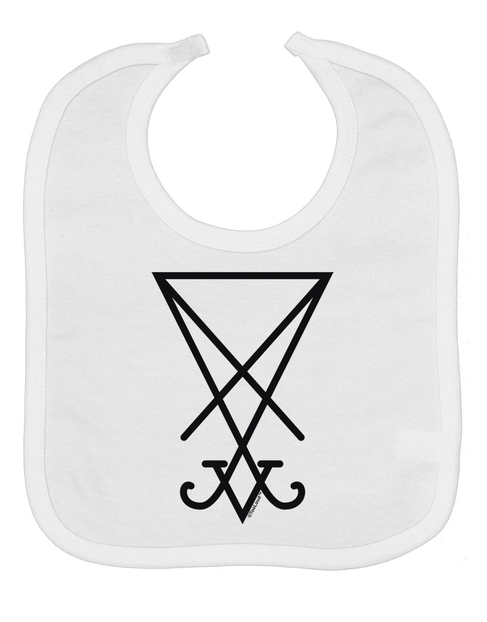 Sigil of Lucifer - Seal of Satan Baby Bib