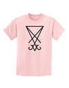 Sigil of Lucifer - Seal of Satan Childrens T-Shirt-Childrens T-Shirt-TooLoud-PalePink-X-Small-Davson Sales