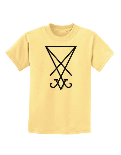 Sigil of Lucifer - Seal of Satan Childrens T-Shirt-Childrens T-Shirt-TooLoud-Daffodil-Yellow-X-Small-Davson Sales