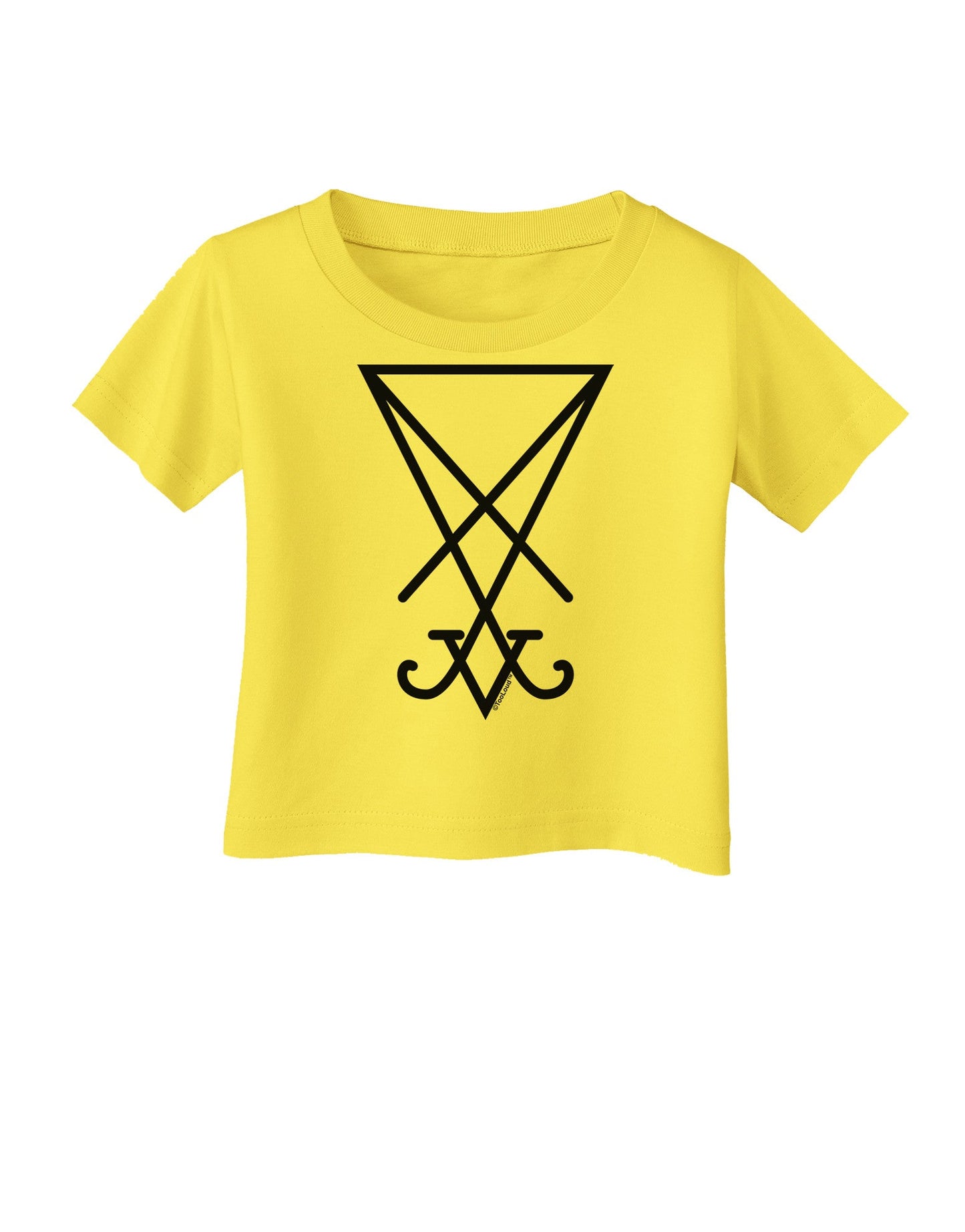 Sigil of Lucifer - Seal of Satan Infant T-Shirt-Infant T-Shirt-TooLoud-Yellow-06-Months-Davson Sales