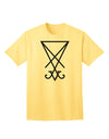 Sigil of Lucifer - Seal of Satan: Premium Adult T-Shirt for the Bold and Daring-Mens T-shirts-TooLoud-Yellow-Small-Davson Sales