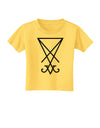 Sigil of Lucifer - Seal of Satan Toddler T-Shirt-Toddler T-Shirt-TooLoud-Yellow-2T-Davson Sales