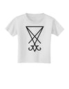 Sigil of Lucifer - Seal of Satan Toddler T-Shirt-Toddler T-Shirt-TooLoud-White-2T-Davson Sales