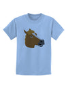 Silly Cartoon Horse Head Childrens T-Shirt by TooLoud-Childrens T-Shirt-TooLoud-Light-Blue-X-Small-Davson Sales