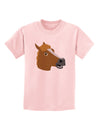 Silly Cartoon Horse Head Childrens T-Shirt by TooLoud-Childrens T-Shirt-TooLoud-PalePink-X-Small-Davson Sales