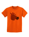 Silly Cartoon Horse Head Childrens T-Shirt by TooLoud-Childrens T-Shirt-TooLoud-Orange-X-Small-Davson Sales