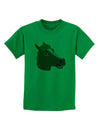 Silly Cartoon Horse Head Childrens T-Shirt by TooLoud-Childrens T-Shirt-TooLoud-Kelly-Green-X-Small-Davson Sales