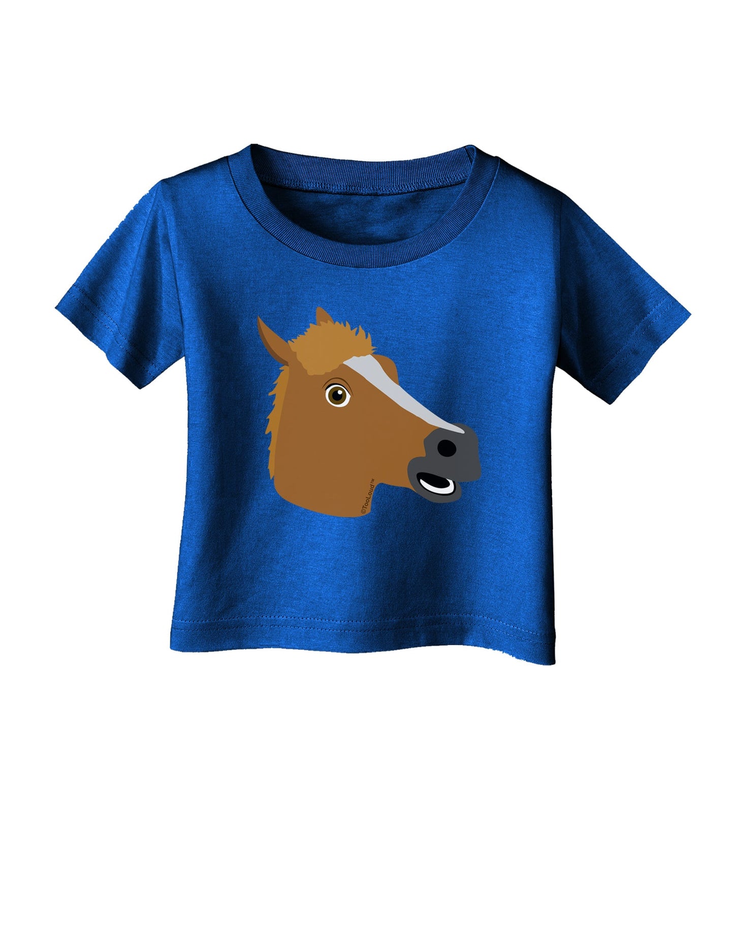 Silly Cartoon Horse Head Infant T-Shirt Dark by TooLoud-Infant T-Shirt-TooLoud-Royal-Blue-06-Months-Davson Sales