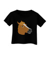 Silly Cartoon Horse Head Infant T-Shirt Dark by TooLoud-Infant T-Shirt-TooLoud-Black-06-Months-Davson Sales