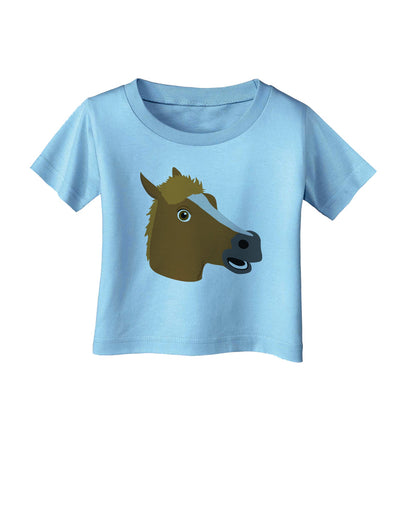 Silly Cartoon Horse Head Infant T-Shirt by TooLoud-Infant T-Shirt-TooLoud-Aquatic-Blue-06-Months-Davson Sales