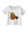 Silly Cartoon Horse Head Infant T-Shirt by TooLoud-Infant T-Shirt-TooLoud-White-06-Months-Davson Sales