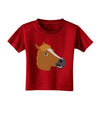 Silly Cartoon Horse Head Toddler T-Shirt Dark by TooLoud-Toddler T-Shirt-TooLoud-Red-2T-Davson Sales