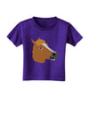 Silly Cartoon Horse Head Toddler T-Shirt Dark by TooLoud-Toddler T-Shirt-TooLoud-Purple-2T-Davson Sales