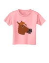 Silly Cartoon Horse Head Toddler T-Shirt by TooLoud-Toddler T-Shirt-TooLoud-Candy-Pink-2T-Davson Sales