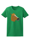 Silly Cartoon Horse Head Womens Dark T-Shirt-TooLoud-Kelly-Green-X-Small-Davson Sales