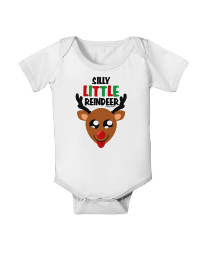 Silly Little Reindeer Matching Deer Baby Romper Bodysuit-Baby Romper-TooLoud-White-06-Months-Davson Sales