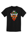 Silly Little Reindeer Matching Deer Childrens Dark T-Shirt-Childrens T-Shirt-TooLoud-Black-X-Small-Davson Sales