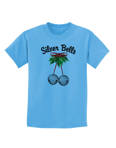 Silver Bells Childrens T-Shirt-Childrens T-Shirt-TooLoud-Aquatic-Blue-X-Small-Davson Sales