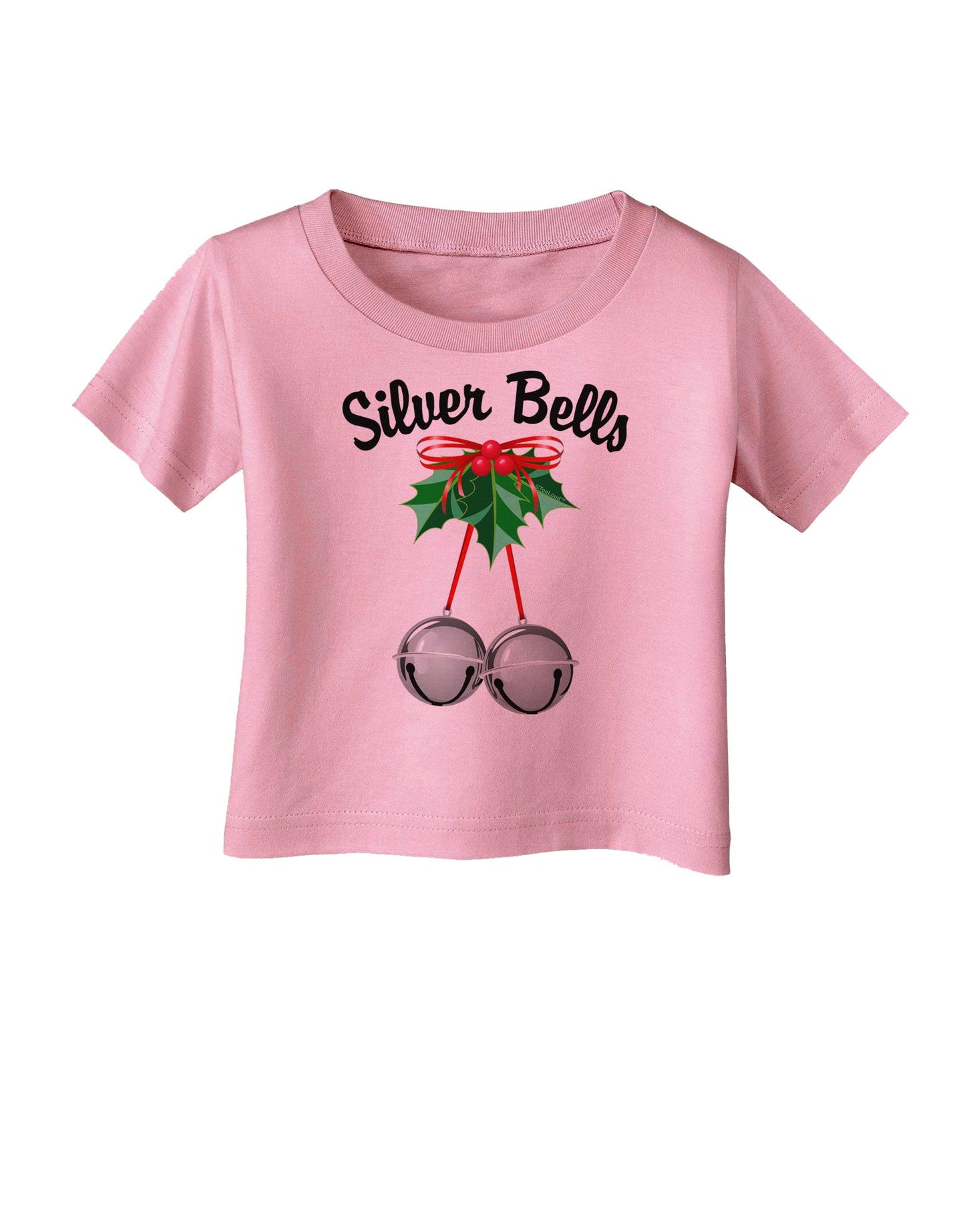 Silver Bells Infant T-Shirt-Infant T-Shirt-TooLoud-Candy-Pink-06-Months-Davson Sales