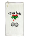 Silver Bells Micro Terry Gromet Golf Towel 16 x 25 inch by TooLoud