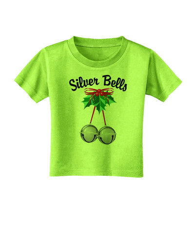 Silver Bells Toddler T-Shirt-Toddler T-Shirt-TooLoud-Lime-Green-2T-Davson Sales