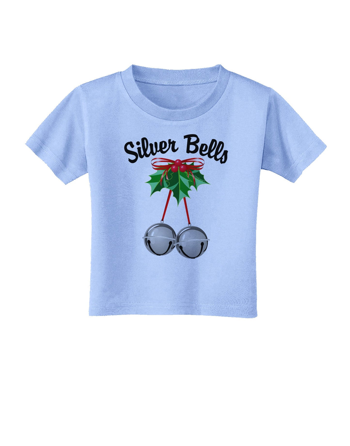 Silver Bells Toddler T-Shirt-Toddler T-Shirt-TooLoud-Aquatic-Blue-2T-Davson Sales