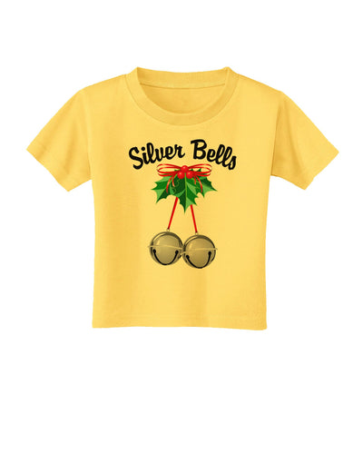 Silver Bells Toddler T-Shirt-Toddler T-Shirt-TooLoud-Yellow-2T-Davson Sales