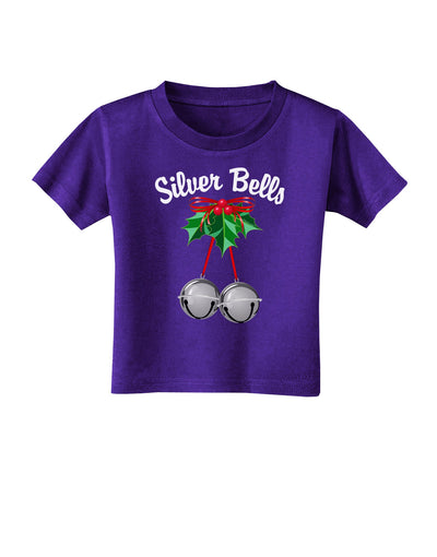 Silver Bells Toddler T-Shirt Dark by-Toddler T-Shirt-TooLoud-Purple-2T-Davson Sales