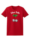 Silver Bells Womens Dark T-Shirt-TooLoud-Red-X-Small-Davson Sales