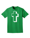 Simple Cross Design Black Adult Dark T-Shirt by TooLoud-Mens T-Shirt-TooLoud-Kelly-Green-Small-Davson Sales