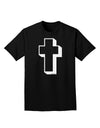 Simple Cross Design Black Adult Dark T-Shirt by TooLoud-Mens T-Shirt-TooLoud-Black-Small-Davson Sales