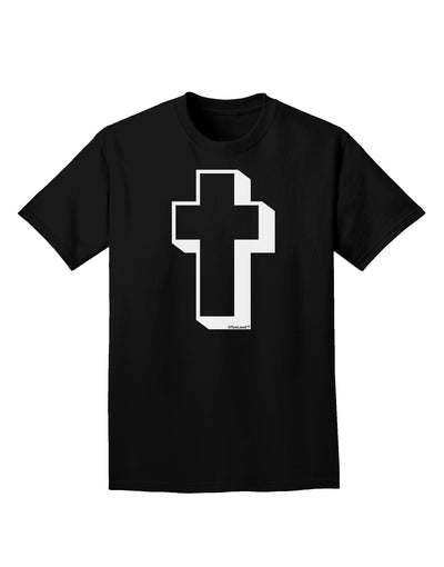 Simple Cross Design Black Adult Dark T-Shirt by TooLoud-Mens T-Shirt-TooLoud-Black-Small-Davson Sales