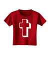 Simple Cross Design Black Toddler T-Shirt Dark by TooLoud-Toddler T-Shirt-TooLoud-Red-2T-Davson Sales