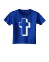 Simple Cross Design Black Toddler T-Shirt Dark by TooLoud-Toddler T-Shirt-TooLoud-Royal-Blue-2T-Davson Sales