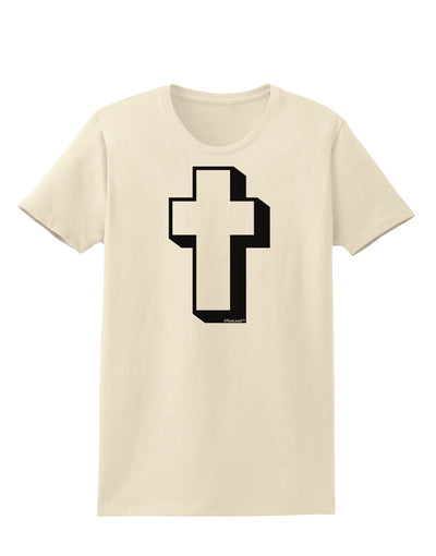 Simple Cross Design Black Womens T-Shirt by TooLoud-Womens T-Shirt-TooLoud-Natural-X-Small-Davson Sales