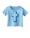 Simple Cross Design Glitter - Blue Infant T-Shirt by TooLoud-Infant T-Shirt-TooLoud-Aquatic-Blue-06-Months-Davson Sales