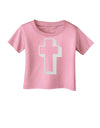 Simple Cross Design Glitter - White Infant T-Shirt by TooLoud-Infant T-Shirt-TooLoud-Candy-Pink-06-Months-Davson Sales