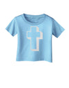 Simple Cross Design Glitter - White Infant T-Shirt by TooLoud-Infant T-Shirt-TooLoud-Aquatic-Blue-06-Months-Davson Sales