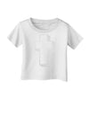 Simple Cross Design Glitter - White Infant T-Shirt by TooLoud-Infant T-Shirt-TooLoud-White-06-Months-Davson Sales