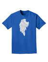 Single Left Angel Wing Design - Couples Adult Dark T-Shirt-Mens T-Shirt-TooLoud-Royal-Blue-Small-Davson Sales